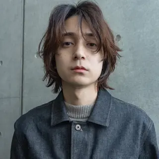 ミディアム パーマ メンズ ニュアンスデザイン/ SHOUTOのヘアスタイル