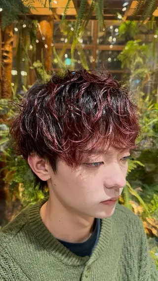 カラー オノ ソウイチロウ/ ブリーチ/パーマのヘアスタイル