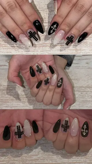 ミディアム 加戸 向日葵のネイルデザイン