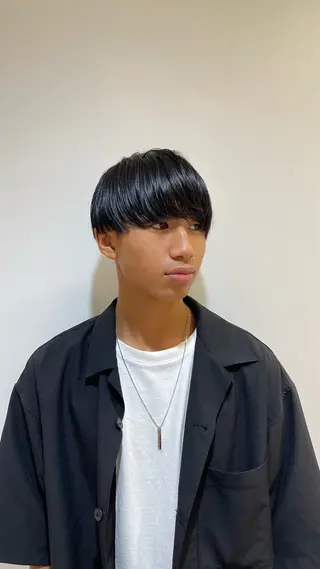 ショート メンズ 艶髪カラー/透明感 美髪/白髪/ﾑﾅｶﾀのヘアスタイル