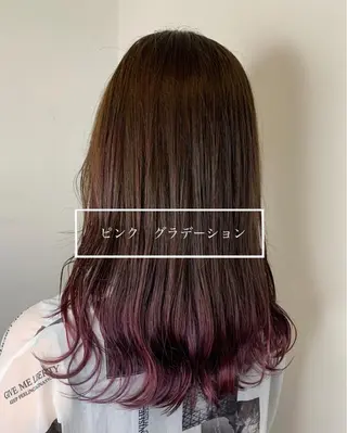 ロング メンズバレイヤージュ 斉藤春のヘアスタイル