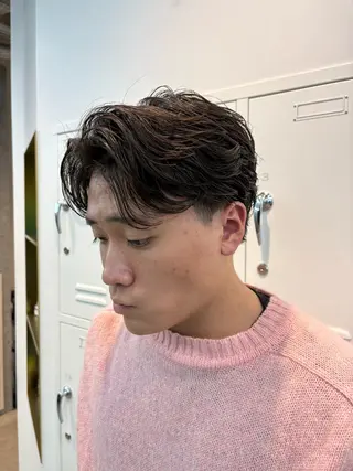 パーマ メンズ 🌀toa/波巻き✨ /メンズパーマ／栄のヘアスタイル