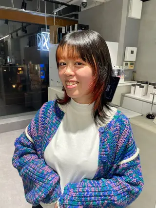 カラー 渡辺春衣 ♡デザインカラーのヘアスタイル