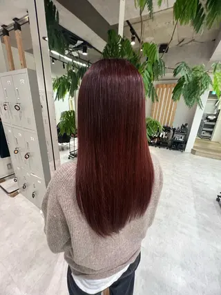 カラー 晶／艶髪カラー ／トリートメントのヘアスタイル