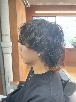 ショート カラー パーマ ヘアアレンジ メンズ 亀井隆汰/メンズ専門 パーマ特化美容師のヘアスタイル