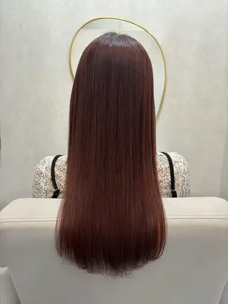 ロング カラー 水島 悠香子のヘアスタイル
