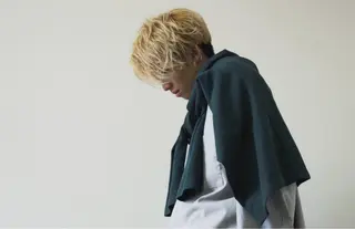 メンズ レイヤー/小顔矯正 透明感カラー✨生真のヘアスタイル