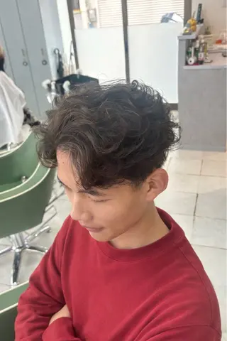 ミディアム メンズ 田中 常校のヘアスタイル