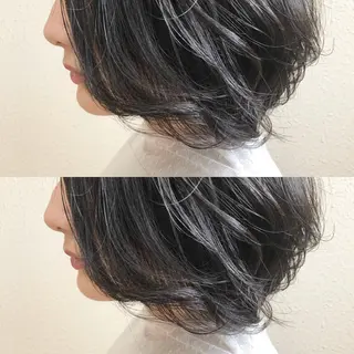 ショート カラー ツキノキ ミナのヘアスタイル