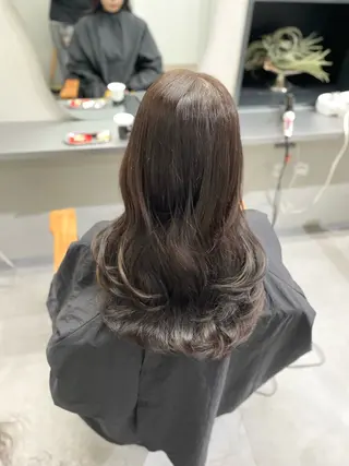 ロング カラー nico麻生 加賀谷 すみれのヘアスタイル