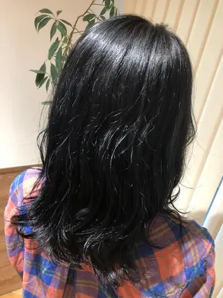 セミロング カラー 韓国風スタイル 🍓MIZUKI🍓のヘアスタイル