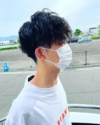ショート パーマ メンズ 大嶋 宏隆のヘアスタイル