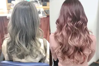 ロング カラー ヤナ マネージャーのヘアスタイル