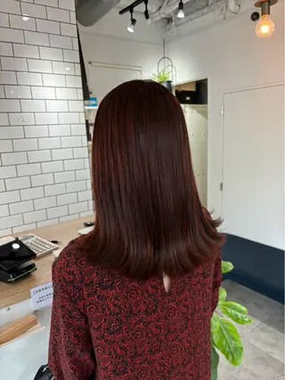 セミロング カラー Ace所属・ふうか ‪☆のヘアスタイル