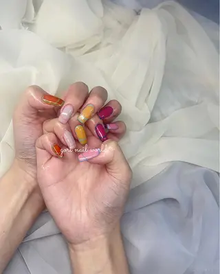 ネイル 𝐠𝐨𝐫𝐢 𝐧𝐚𝐢𝐥のネイルデザイン