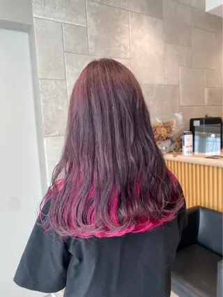 ロング カラー 艶カラー 💙KARIN🪼のヘアスタイル