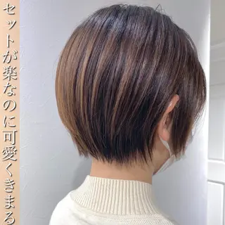 ショート ✨圧倒的満足度◎ 小顔美人ショート✨佃のヘアスタイル