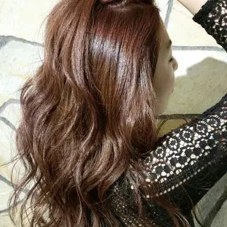 セミロング ロング カラー 顔周りレイヤーカット 髪質改善代表西村功平のヘアスタイル