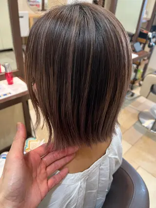 ミディアム カラー 大人透明感艶カラー 寺田稜のヘアスタイル