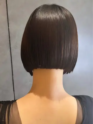 ショート カラー 巻ける縮毛矯正/艶 カラーchika🩵のヘアスタイル