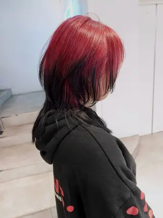 セミロング カラー ハイトーン/レイヤー nail 百咲💌のヘアスタイル