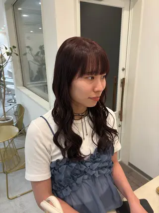 ロング 加賀谷 乙葉のヘアスタイル