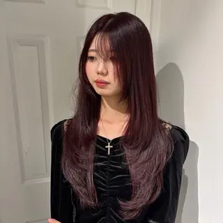 ロング カラー 酸性ストレート /ハイトーン/つばさのヘアスタイル