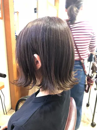 ミディアム カラー 100%髪質改善特化 TRUNSのヘアスタイル