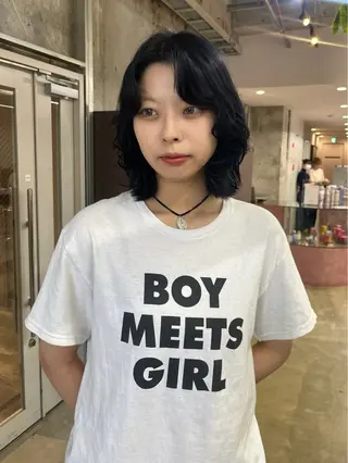 ショート カラー ナガノリノ /ボブ/ ベージュ/暖色のヘアスタイル