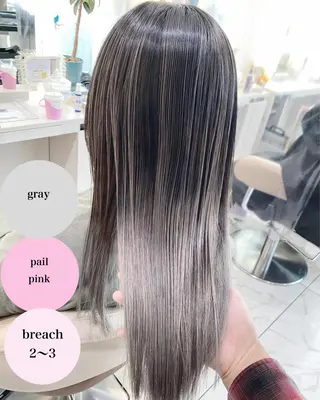 セミロング カラー 山崎俊輔/髪質改善 /バレイヤージュのヘアスタイル