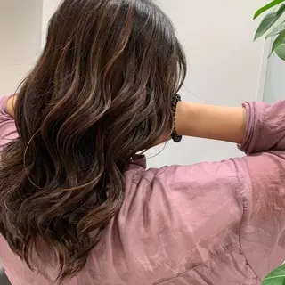 セミロング カラー ヘアアレンジ flammeum 沼津【フラミューム】所属・小白井 由美のヘアスタイル