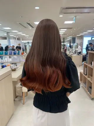 ロング カラー ヘアアレンジ 🍒KIKUCHI KANAE🍒のヘアスタイル