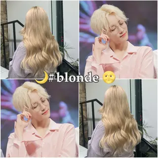 ロング 韓国ハイトーン🦋 hikariのヘアスタイル