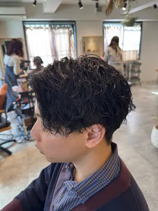 ショート パーマ FURUSHO所属・髪質改善/縮毛矯正 /メンズパーマ川田のヘアスタイル