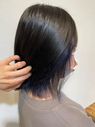 ミディアム カラー 髪質改善/レイヤー /ボブ/中村莞太朗のヘアスタイル