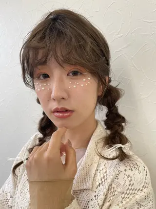 ヘアアレンジ 束感まつ毛 ／nicoのヘアスタイル