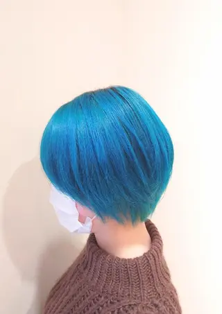 ショート カラー iss所属・メンズ/パーマ特化 /波巻き/林洋平のヘアスタイル