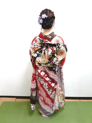 ヘアアレンジ セミロング Hair&Make  Delight*のヘアスタイル