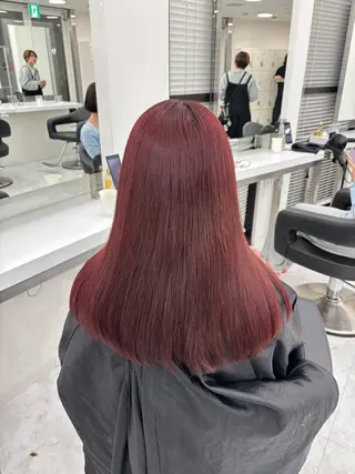 セミロング カラー 🫧韓国風透明感 ヘア🫧towaのヘアスタイル