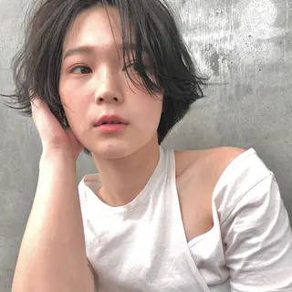ショート カラー ヘアアレンジ tane.所属・【ダメージレス施術】 【透明感】北村 拓也のヘアスタイル