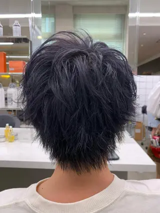 メンズ I'S.横浜所属・赤み消しカラー 🍀JUNKIのヘアスタイル