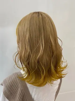 ミディアム カラー Produce 東橋本店所属・大村 遥咲のヘアスタイル