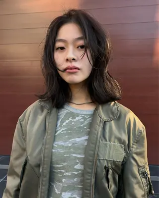 ミディアム カラー living所属・艶感カラー/レイヤー /chihanaのヘアスタイル