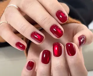 ネイル By moonネイル 🌷ワンホン/韓国風のネイルデザイン