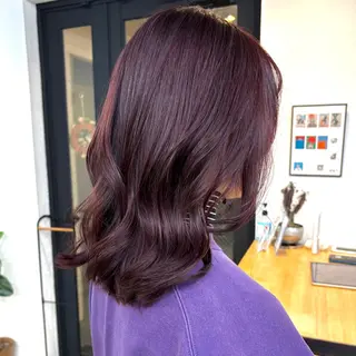 ミディアム カラー 暖色カラー/天神/ ヘイマサクラのヘアスタイル