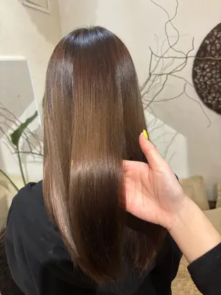 セミロング カラー 道添 怜奈のヘアスタイル