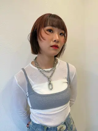 ショート カラー neneka レイヤーカット🍀のヘアスタイル