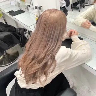 ロング カラー ヘアアレンジ 💘Risa💘/ミ ルクティ/ハイトーンのヘアスタイル