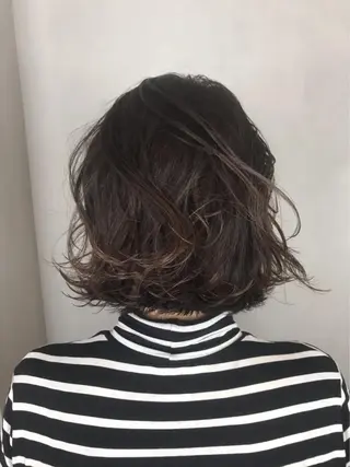 ショート カラー パーマ L’atelier BROCANTE （ラトリエ　ブロカント）所属・BROCANTE立川 karasawa.nのヘアスタイル