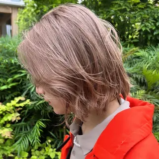 ロング カラー ハイトーン/ウルフ /小澤凌祐🦕のヘアスタイル